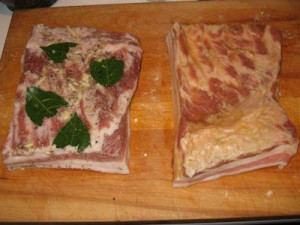 -10105 Rubbed with cure, ready to be bagged and refrigerated